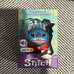 Disney Stitch Blue and Red Bluetooth Speaker